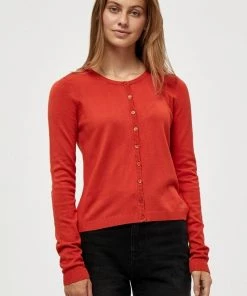 Minus Femme NEW LAURA Gilet Lipstick Red