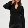 Minus Femme CAMARI Polo Black -SOLDES D'ÉTÉ - Minus Fashion 68ac2ac718384ffca1fb463f012d7a9c