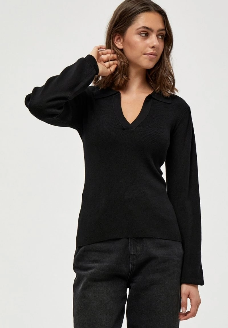 Minus Femme CAMARI Polo Black 3 Minus Femme CAMARI Polo Black