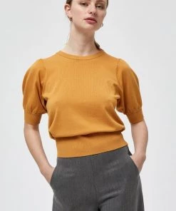 Minus Femme LIVA T Shirt Basique Mineral Yellow