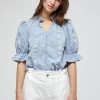 Minus BERGITTA Blouse Dark Powder Blue Femme 2 Minus BERGITTA Blouse Dark Powder Blue Femme -SOLDES D'ÉTÉ - Minus Fashion 69eca20dca2a4450bf86323d2b0af5f1
