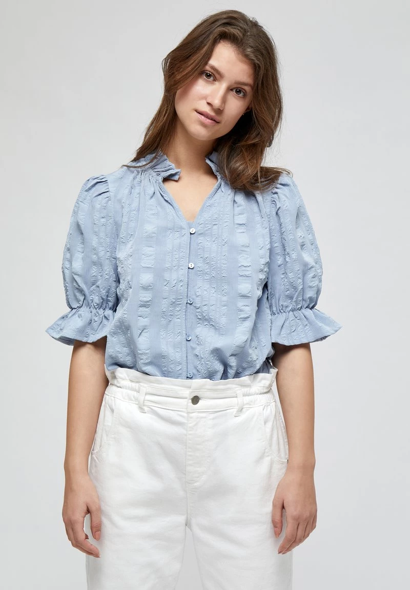 Minus BERGITTA Blouse Dark Powder Blue Femme 3 Minus BERGITTA Blouse Dark Powder Blue Femme