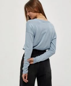 Minus ELNE Pullover Dusty Blue Melange Femme 8 Minus ELNE Pullover Dusty Blue Melange Femme -SOLDES D'ÉTÉ - Minus Fashion 6bb645031e7a4bf5895918b73ee5539b