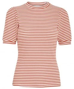 Minus Femme MIAJOHANNA T Shirt Imprimé Orange Flame Stripes -SOLDES D'ÉTÉ - Minus Fashion 6c5a872080c14a429d656704feb432ee