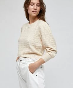 Minus DIANA Pullover Sand Melange Femme