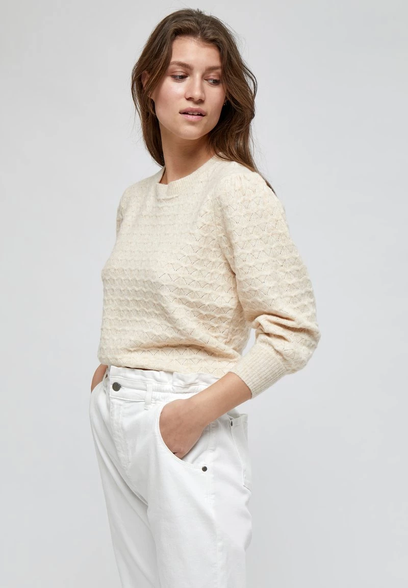 Minus DIANA Pullover Sand Melange Femme 3 Minus DIANA Pullover Sand Melange Femme