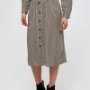 Minus JASMINA Jupe Trapèze Shadow Dot Steel Grey Print Femme