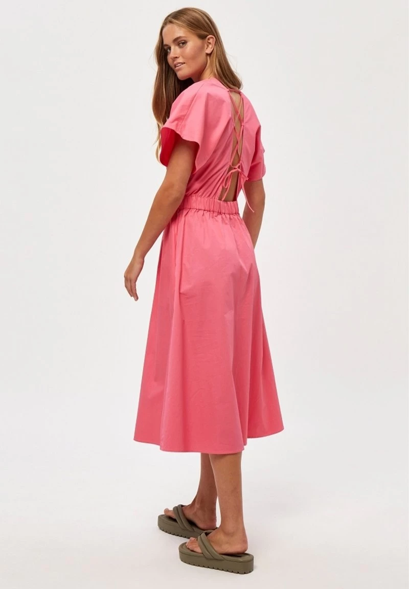 Minus KARLIA Robe De Jour Pink Flamingo Femme 5 Minus KARLIA Robe De Jour Pink Flamingo Femme – Image 3