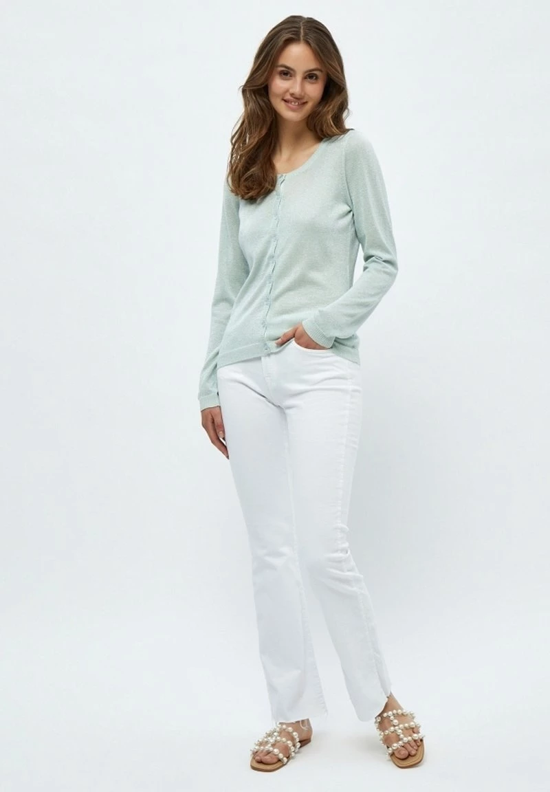 Minus Femme NEW LAURA Gilet Frosted Mint Lurex 4 Minus Femme NEW LAURA Gilet Frosted Mint Lurex – Image 2