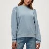 Minus MIKA Sweatshirt Dusty Blue Femme -SOLDES D'ÉTÉ - Minus Fashion 706b7f9260744992b4b28875b5a676d2