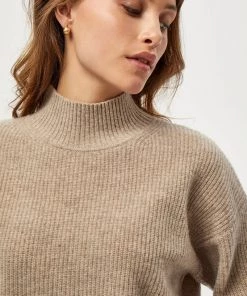 Minus Femme Pullover Sand Melange -SOLDES D'ÉTÉ - Minus Fashion 728a69c8ed6641dd88bfbfaeacaa58d5