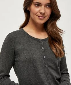 Minus NEW LAURA Gilet Dark Grey Melange Femme -SOLDES D'ÉTÉ - Minus Fashion 73433eec248142459000f075493012cd