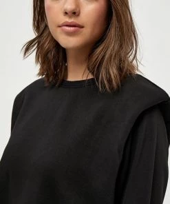 Minus MERINE Sweatshirt Black Femme -SOLDES D'ÉTÉ - Minus Fashion 7498ef87023644308d15c2627562ed61