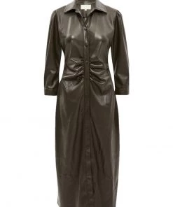 Minus Femme KASTANJA Robe Chemise Dark Brown -SOLDES D'ÉTÉ - Minus Fashion 753bbe051f8b4021975224d1e1e170ae