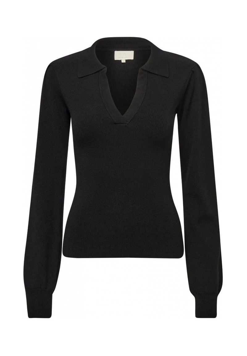 Minus Femme CAMARI Polo Black 5 Minus Femme CAMARI Polo Black – Image 3