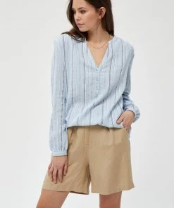 Minus Femme TANJA Tunique Powder Blue Stripe