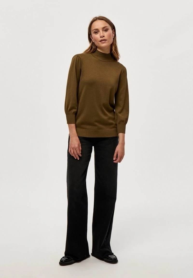 Minus Femme Pullover Dark Olive Melange 3 Minus Femme Pullover Dark Olive Melange