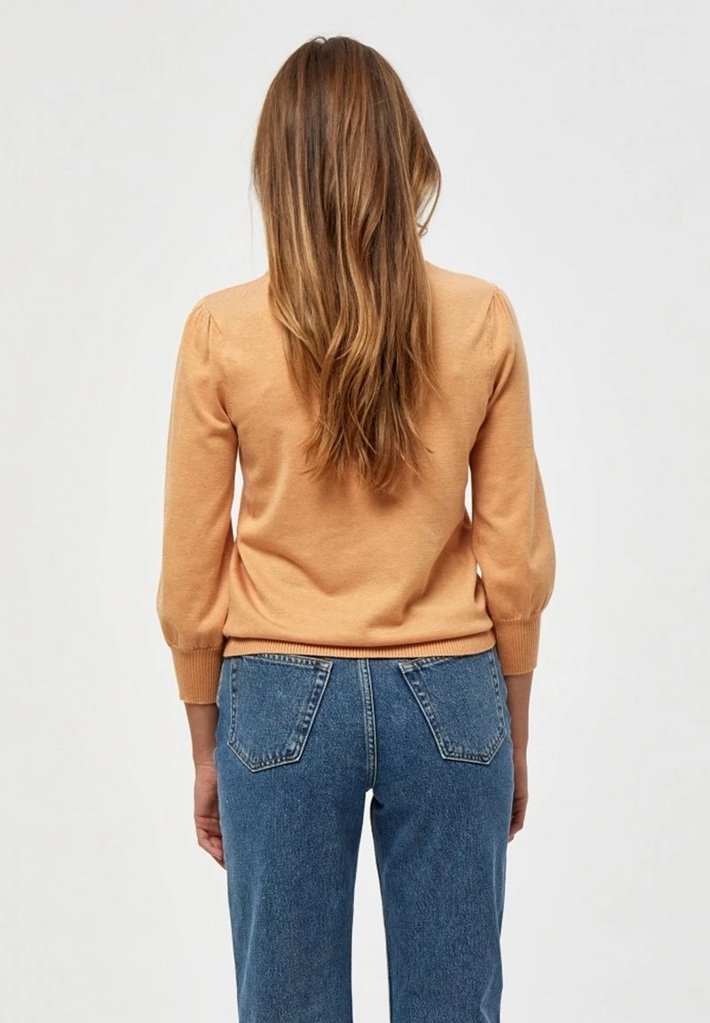 Minus MERSIN Pullover Apricot Tan Melange Femme 5 Minus MERSIN Pullover Apricot Tan Melange Femme – Image 3