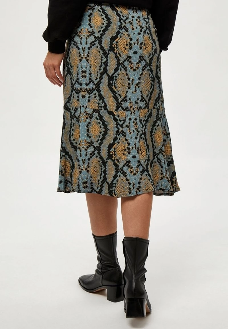 Minus Jupe Trapèze Misty Blue Snake Print Femme 5 Minus Jupe Trapèze Misty Blue Snake Print Femme – Image 3