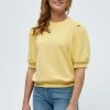 Minus Femme MIKA T Shirt Basique Yellow Straw -SOLDES D'ÉTÉ - Minus Fashion 76cc494d8e364fe79fe02bfd01cb7d32