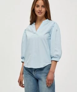 Minus KIRA Blouse Powder Blue Femme