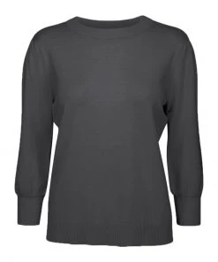 Minus Femme MERSIN Pullover Dark Grey Melange -SOLDES D'ÉTÉ - Minus Fashion 76fd6b75b54d4dcda2e29461e28da5fe