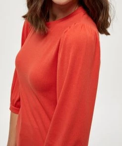 Minus JOHANNA 3/4 SLEEVE Pullover Lipstick Red Femme -SOLDES D'ÉTÉ - Minus Fashion 7904c2b8df59445c8b81083fbe7854fc