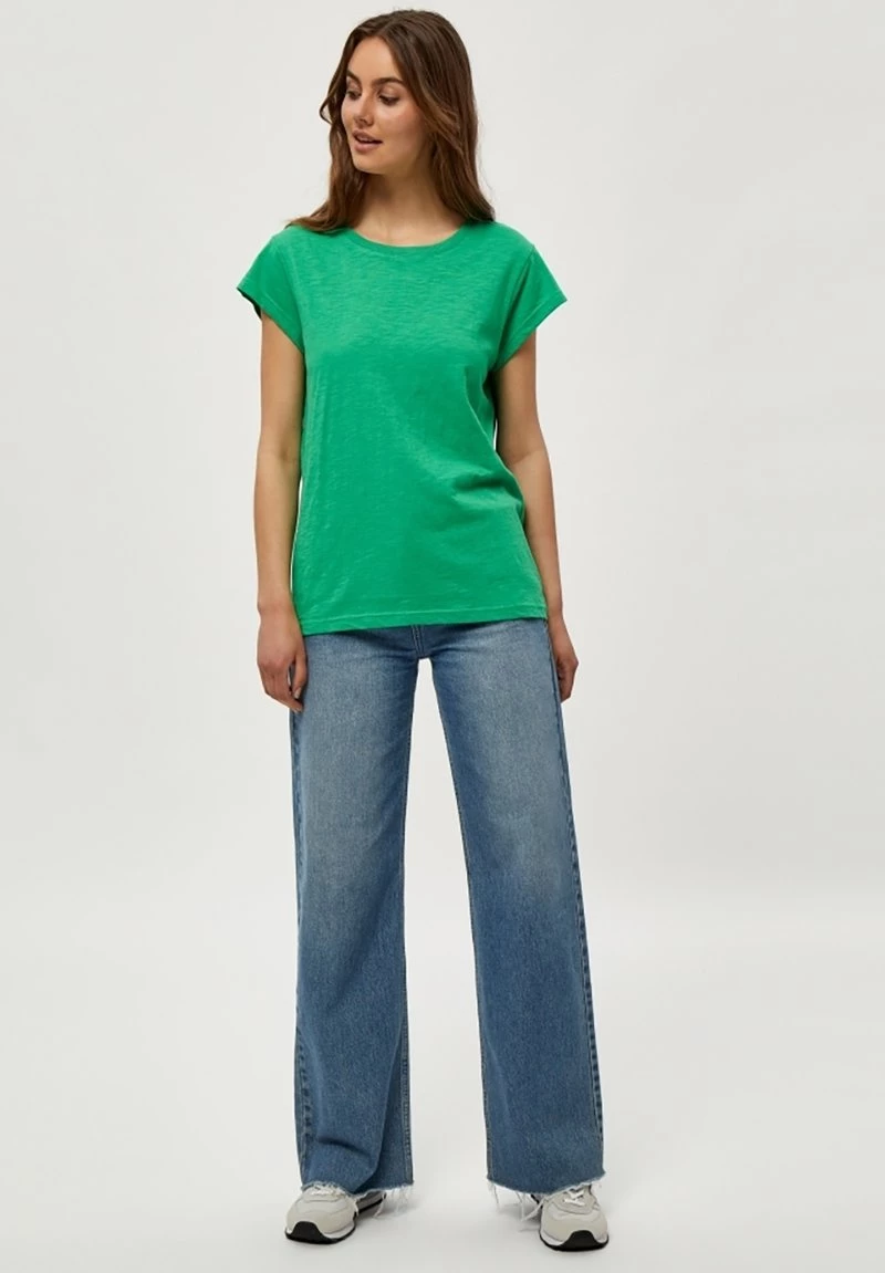 Minus Femme LETI T Shirt Basique Apple Green 4 Minus Femme LETI T Shirt Basique Apple Green – Image 2