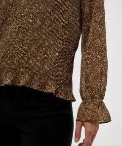 Minus Femme RIKKA Blouse Dark Olive Dot Print -SOLDES D'ÉTÉ - Minus Fashion 79f0ee4d31ba4490bc7d8d2676ee7b16