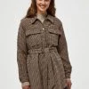 Minus MINJA Trench Rustic Brown Checked Femme -SOLDES D'ÉTÉ - Minus Fashion 7be814072b464639be82d225b9c179e5