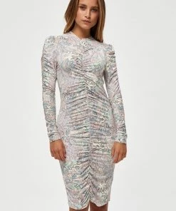 Minus Femme ROVIA Robe Fourreau Off White