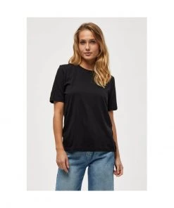 Minus CATHY T Shirt Basique Black Femme