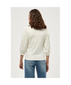 Minus JOHANNA 3/4 SLEEVE Pullover Cloud Dancer Femme -SOLDES D'ÉTÉ - Minus Fashion 7f50e7e1190b4a79bcd614fa9e53fe91