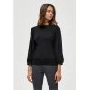 Minus JOHANNA 3/4 SLEEVE Pullover Black Femme