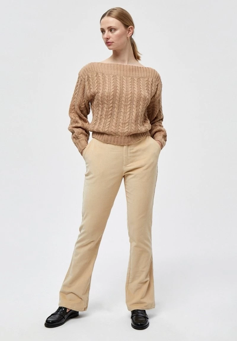 Minus RAQUEL Pullover Light Leather Brown Melange Femme 4 Minus RAQUEL Pullover Light Leather Brown Melange Femme – Image 2