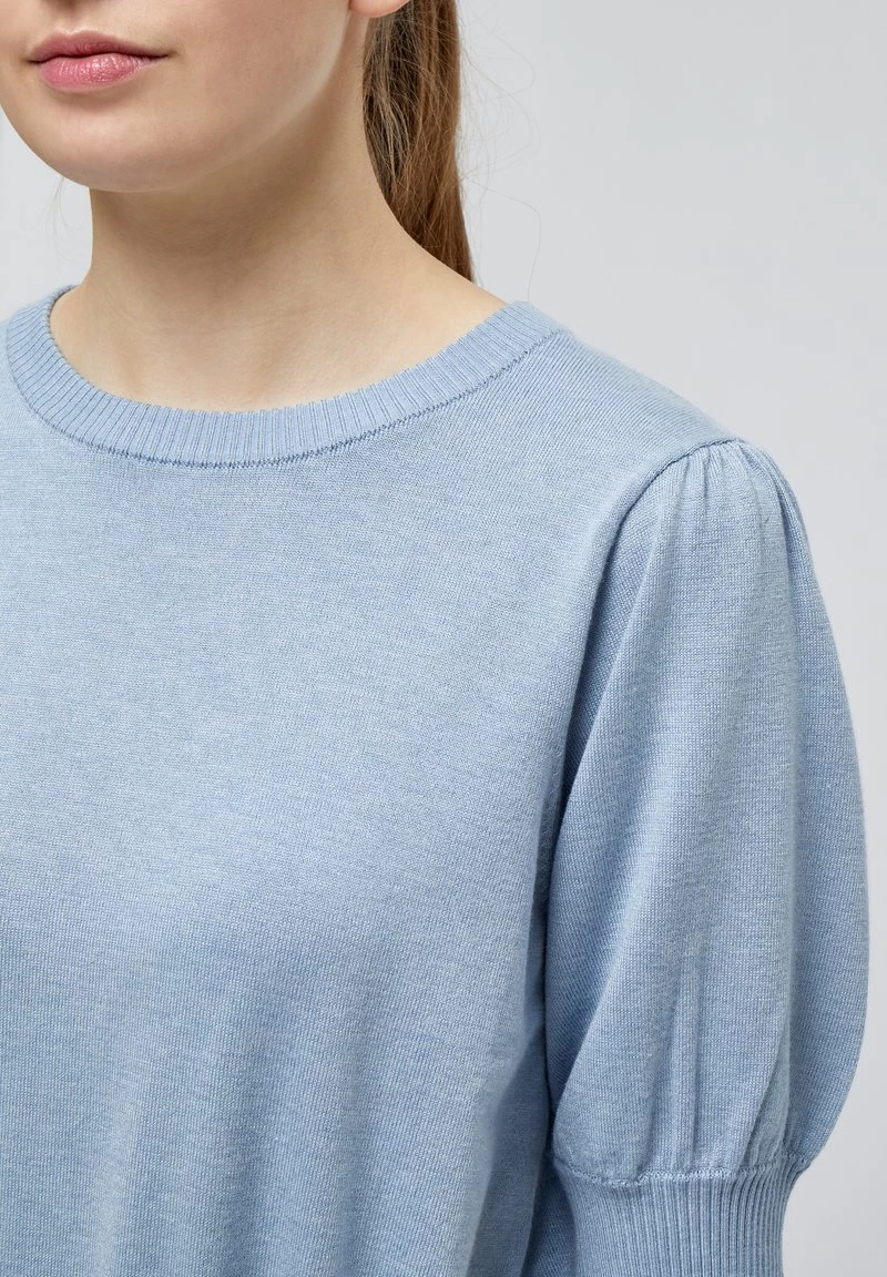 Minus Femme LIVA T Shirt Basique Dusty Blue Melange 6 Minus Femme LIVA T Shirt Basique Dusty Blue Melange – Image 4