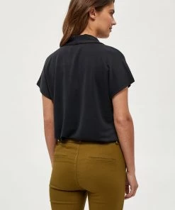 Minus Femme PAULIA Blouse Black -SOLDES D'ÉTÉ - Minus Fashion 816233393fa7471eadb83f09c231811a