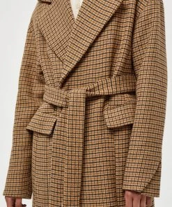Minus AVITA Manteau Classique Rustic Brown Checked Femme 9 Minus AVITA Manteau Classique Rustic Brown Checked Femme -SOLDES D'ÉTÉ - Minus Fashion 81ffd6a5a838477780c01f23b8639b94