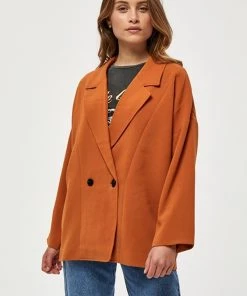 Minus Femme Manteau Court Burned Hazel