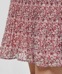 Minus Femme RIKKA Jupe Plissée Pink Flower Print -SOLDES D'ÉTÉ - Minus Fashion 8255478e51324382958db7e55766d87b