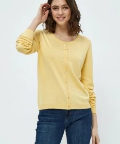 Minus Femme NEW LAURA Gilet Yellow Straw