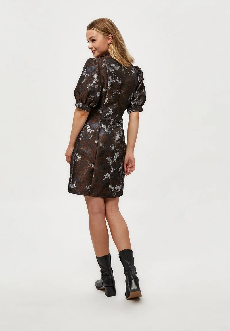 Minus HAZEL Robe De Jour Rustic Brown Flower Femme 5 Minus HAZEL Robe De Jour Rustic Brown Flower Femme – Image 3