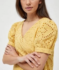 Minus Femme VILMA Robe De Jour Cornbutter -SOLDES D'ÉTÉ - Minus Fashion 8612662d102644798891a8636885c6f4