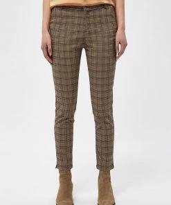 Minus Femme Chino Misty Blue Checked