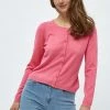 Minus NEW LAURA Gilet Pink Flamingo Femme