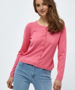 Minus NEW LAURA Gilet Pink Flamingo Femme