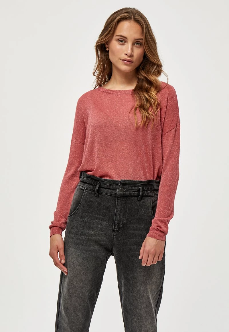 Minus ELNE Pullover Mineral Red Lurex Femme 3 Minus ELNE Pullover Mineral Red Lurex Femme