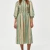 Minus Femme APRIL Robe De Jour Ivy Green Stripes -SOLDES D'ÉTÉ - Minus Fashion 87d26b40296a41a1b93c71b16f15dfab