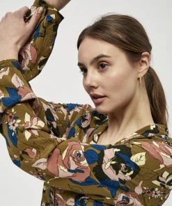 Minus Femme VIVIE Robe Chemise Olive Soft Rose Print -SOLDES D'ÉTÉ - Minus Fashion 8a35b5d8fb564a9182380b2370049557