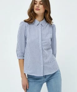 Minus NIVA Chemisier Navy Blue Femme